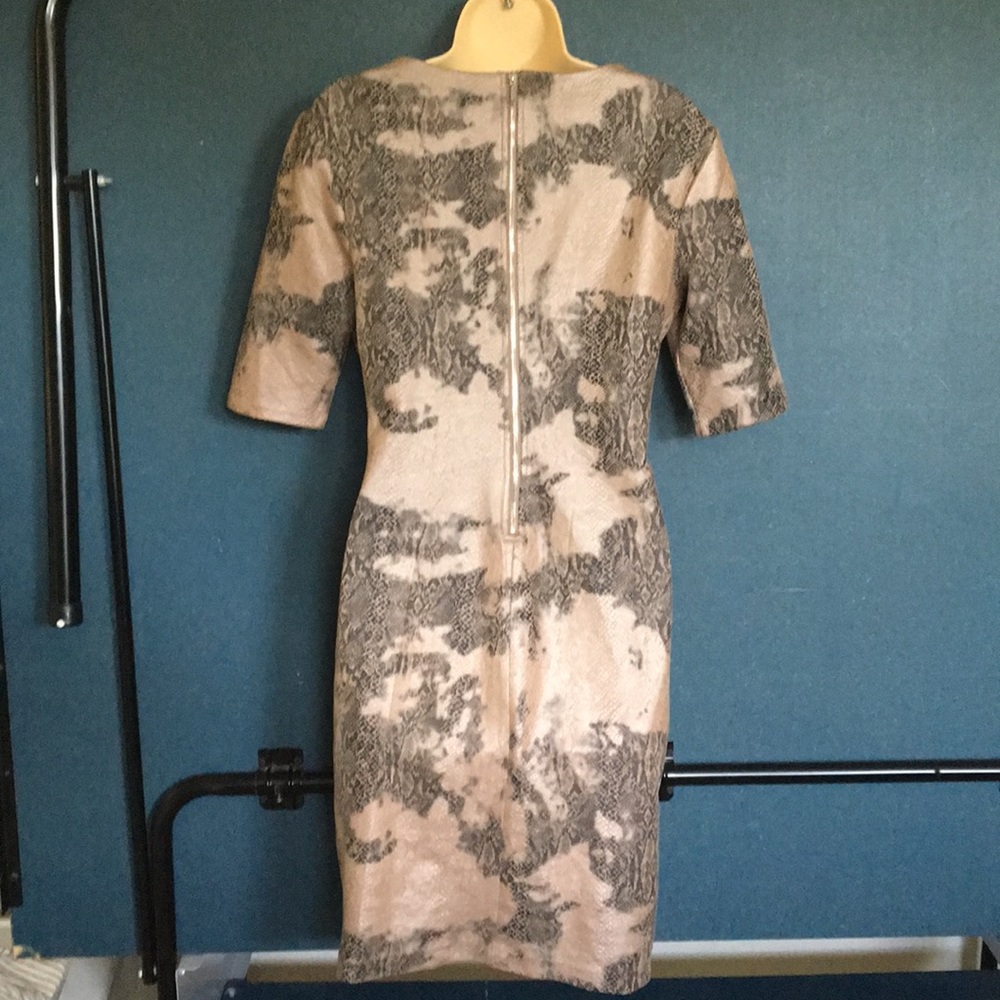 Carmen Marc Valvo Sz Medium Python Print Dress - image 3